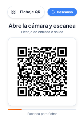 Fichaje QR dinámico rotativo